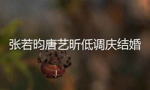 美漫低调庆结张若周年食配婚两红酒昀唐艺昕超浪